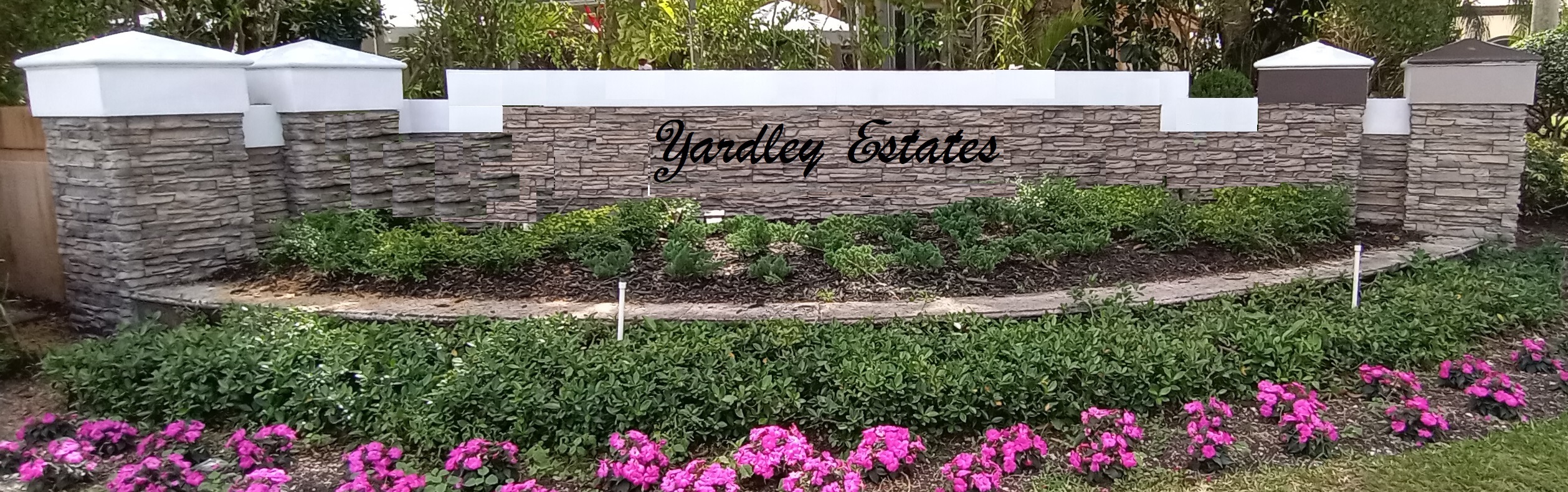 Exterior Wall Color Selection and Entrance Sign Options Yardley Estates